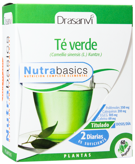 Green Tea 60 capsules Nutrabasicos