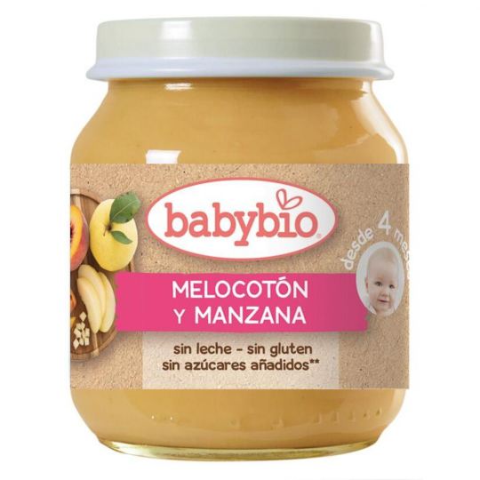 Babybio Potito apple and peach 130g