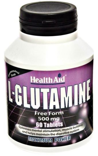 L-Glutamine 500mg. 60comp. Health Aid