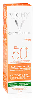 Crema de protección solar capital soleil 3 en 1 spf50 50 ml